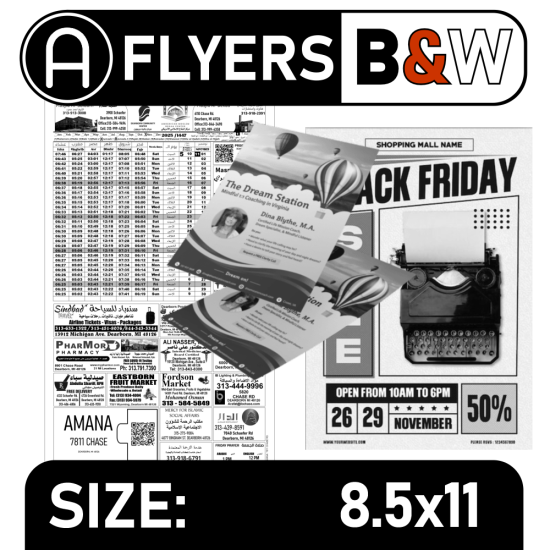 Flyers Letter 8.5x11 B&W