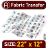 Fabric Transfer Sheets 22x12